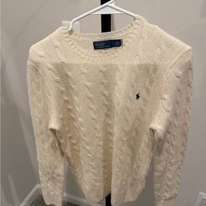 Polo by Ralph Lauren Cream Cable Knit Sweater